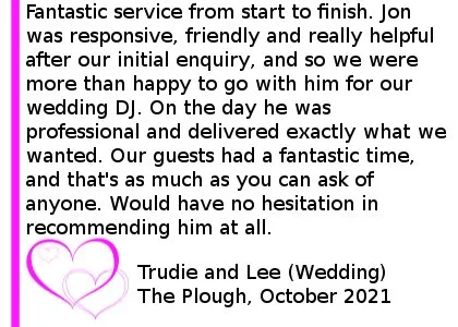 Plough Inn Wedding Review